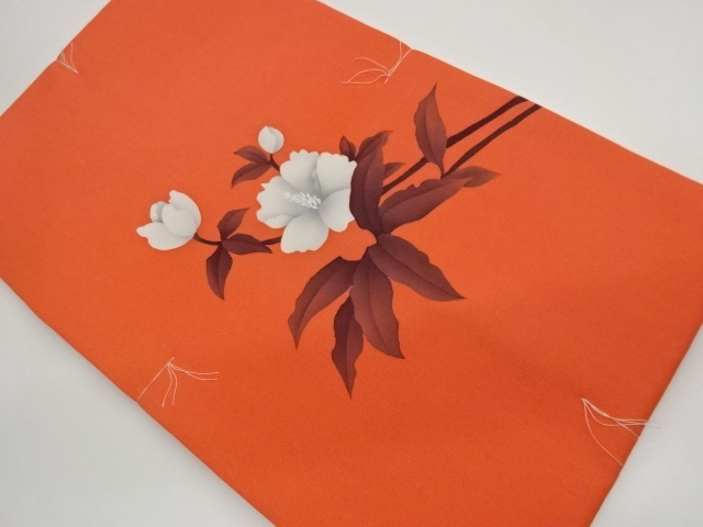 Nagoya obi with shiose flower leaf pattern